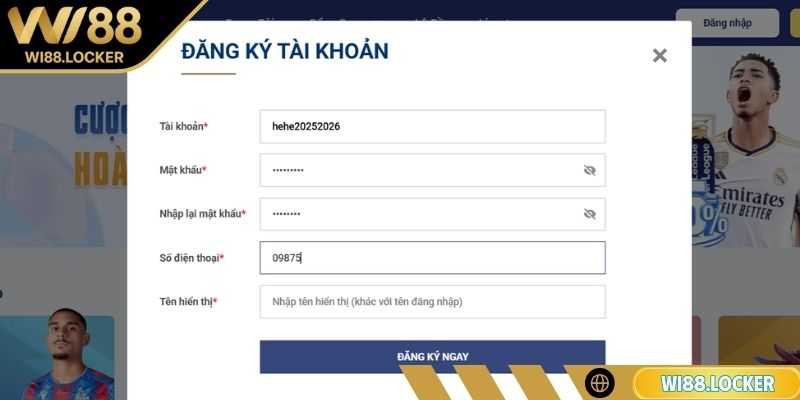 Nhập thông tin cá nhân